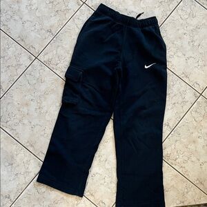 Nike Kids Black Joggers with Cargo Pocket